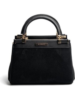Silver & Polo SP1193 Kadın El Çantası Süet Siyah