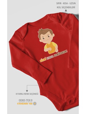 Morivo Kids Ninni Kabul Etmiyorum Baskılı Bebek Zıbını – Çıtçıtlı Body | %100 Pamuk Uzun Kol