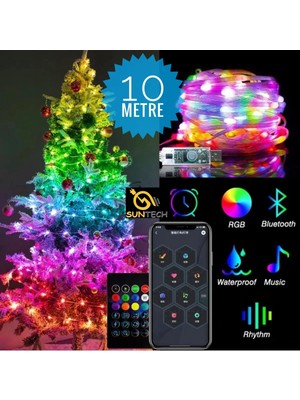 Allians 10 Metre USB Bağlantılı Animasyonlu Ritimli Dekoratif Peri LED Şeridi