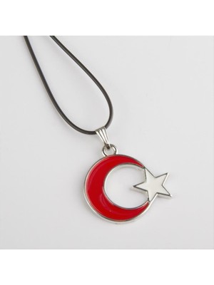 İlkyaz Fashion Kırmızı Ayyıldız Kolye