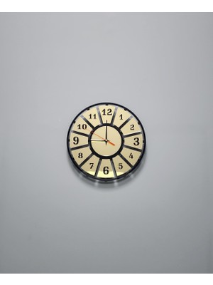 ZOE3tr Minimal Style Siyah-Gold Pleksi Dekoratif Duvar Saati - Sessiz Mekanizma