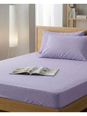 Ladybella Lastikli Yatak Çarşafı Lastikli Penye Çarşaf + 1 Adet Yastık Kılıfı Tek Kişilik One Size