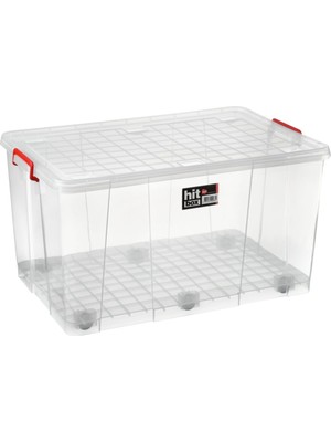 PremiumPort Pratik ve Şık 120 Lt Tekerlekli Gıda Kasa NO42, Hit Box