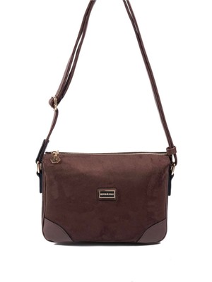 Silver & Polo Silver Polo SP784 Kadın Çapraz Çanta Süet Kahve-Kahve