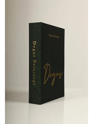 Kumaş Kaplı Yeşil Degas Dekoratif Kitap Kutu