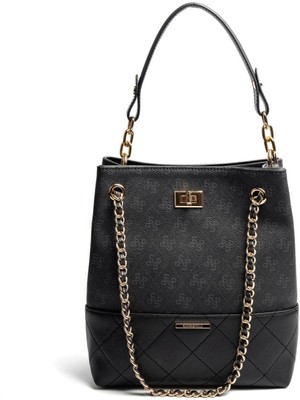 Silver & Polo SP1262 Kadın Omuz Çantası Monogram Siyah