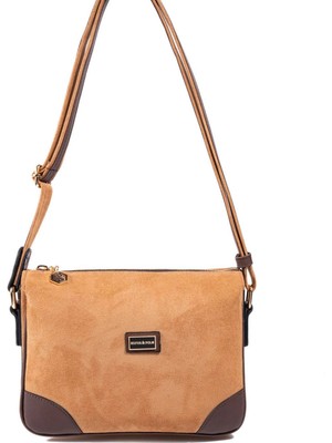 Silver & Polo Silver Polo SP784 Kadın Çapraz Çanta Süet Taba-Kahve