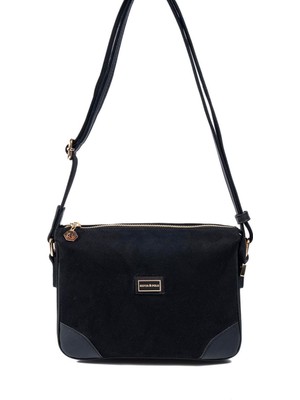 Silver & Polo SP784 Kadın Çapraz Çanta Süet Siyah