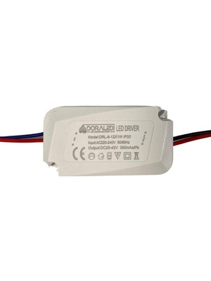Allians Yüksek Verimli 8-12X1W 350MA 25-42V LED Güç Kaynağı IP20