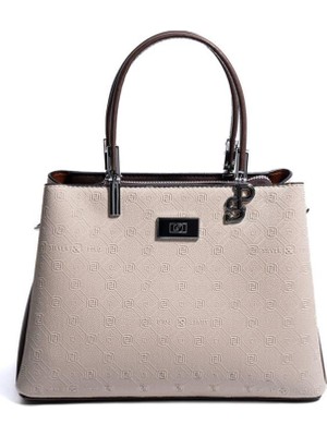 Silver & Polo SP1098 Kadın El Çantası Fashion Bej-Kahve