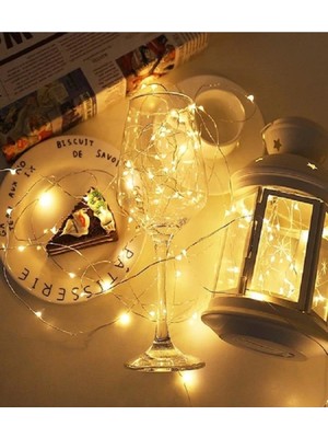 Allians Çok Amaçlı Sarı LED Flaşörlü Işık 3 Metre, Dekoratif ve Parlak Atmosfer