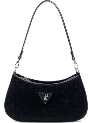 Silver & Polo Silver Polo Siyah - Rugan Siyah Fashion Kadın Omuz Çantası SP1251