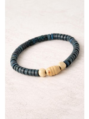 Makay Oval Bambu Ahşap Bileklik 8 mm