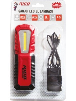 Allians Şarjlı LED Lamba 240 Lümen, Pratik ve Güçlü Aydınlatma