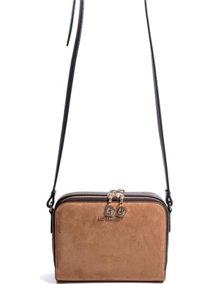 Silver & Polo SP888 Kadın Süet Çapraz Çanta Taba-Kahve Şık Görünüm ve Ergonomik Tasarım