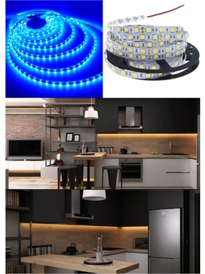 Allians Mavi Şerit LED 15M + 12V Trafo Kuruluma Hazır Set