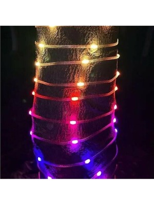 Allians Yılbaşı Renkli Rgb LED Işık 10M USB Su Geçirmez Dış Mekan Dekorasyon