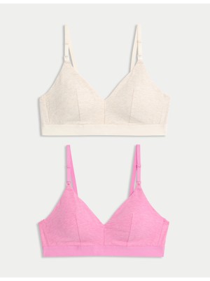 Marks & Spencer Pamuklu 2'li Balensiz Emzirme Sütyeni Seti