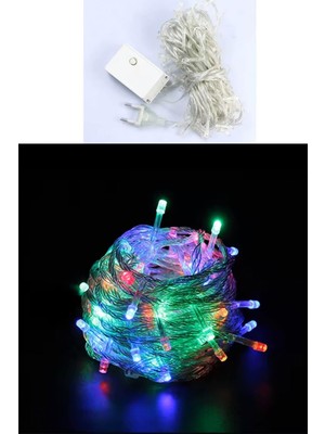 Allians Renkli 10 Metrelik 100 Ledli Dekoratif Animasyonlu Yılbaşı Süsü