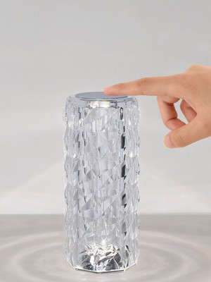 Allians Renkli LED Kristal Akrilik Masa Lambası Uzaktan Kumandalı ve Dokunmatik