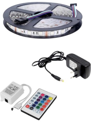 Allians Rgb Şerit LED Sese Duyarlı Silikonsuz Iç Mekan 5m