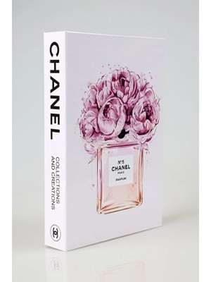 Pembe Parfüm Görüntülü Dekoratif Kitap Kutu