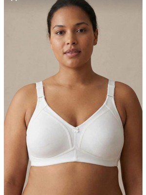 Nariya Kadın Büyük Beden Pamuklu D Cup Toparlayıcı Penye Desteksiz Telsiz Kapsız Anne Sütyeni  Toparlayıcı Penye Toparlayıcı Sütyen Günlük Rahat Iç Giyim