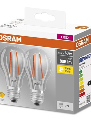 Allians Enerji Tasarruflu Sarı Işık E27 Ampül Seti, 2'li Paket