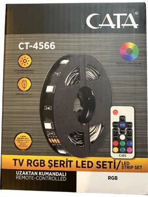 Allians Rgb Şerit LED Seti, Kumandalı, Slim Tasarım, Parlak ve Renkli Işık