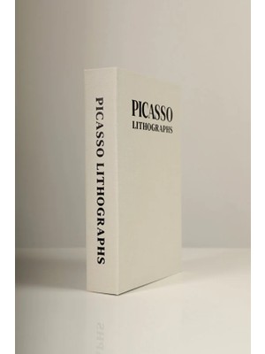 Kumaş Kaplı Picasso Lithographs Dekoratif Kitap Kutu