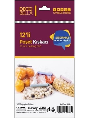 PremiumPort 12'li Poşet Kıskacı, Pratik ve Güçlü Çözüm