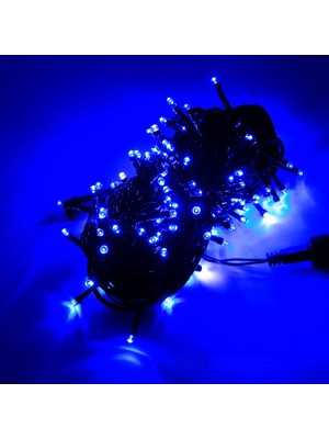 Allians Yılbaşı Noel Işığı 20M Siyah Kablo 200 LED Su Geçirmez 220V Fişli