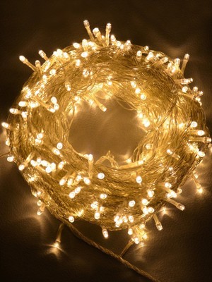 Allians Dekoratif LED Işık, 10 Metre Sarı Fişli, Şık ve Parlak Aydınlatma