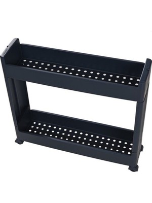 PremiumPort Çok Katlı Tekerlekli Çok Amaçlı Mutfak ve Banyo Rafı Organizeri