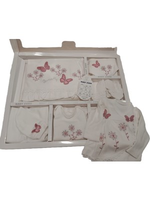 Baby Zuhu My Baby Kumsal % 100 Coton 10 Lu Hastane Çıkışı Butterfly 6553