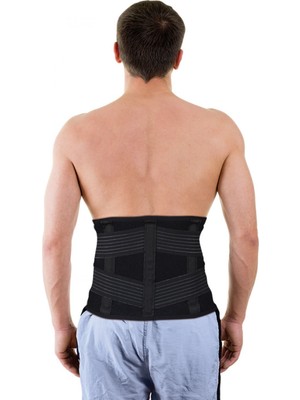 Kifidis Standart Bel Korsesi Siyah - Karın Toparlayıcı ve Bel Destekleyici  Xl: 106-120 cm