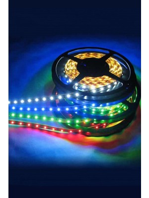 Allians 5m Rgb Şerit LED Işık, Iç-Dış Mekan Silikonlu, Kumandalı Aydınlatma