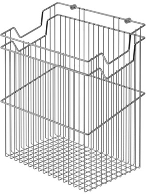 PremiumPort Krom Çamaşır Sepeti, 53X29X50X60 Cm, Pratik ve Şık Tasarım