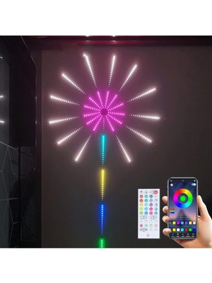 Allians Renkli Fişek LED Lamba, Ses ve Telefon Kontrollü Büyük Boy