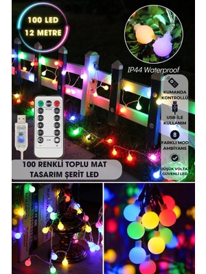 Allians 100 Ledli Kumandalı 8 Modlu Toplu Işık, Parti ve Organizasyon Süsleme