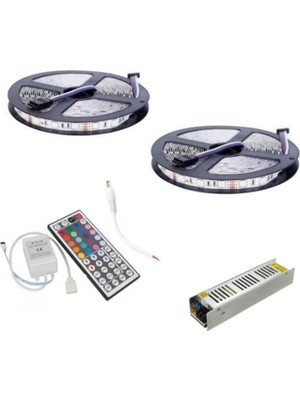 Allians 10 Metrelik Rgb Şerit Led, 44 Tuş Kumanda, 5A Adaptör, 5050 Çip