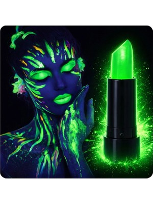 Marsilyan- Uv Neon Yeşil Ruj – Karanlıkta Parlayan Makyaj Boyası