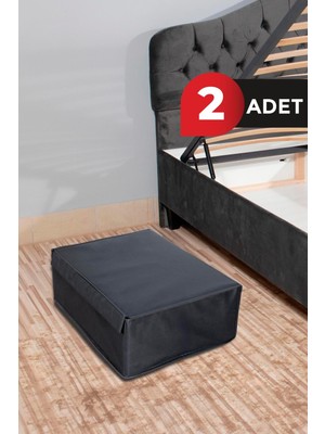 PremiumPort 2'li Çok Amaçlı Baza Hurç Seti Antrasit 50X40X19 cm