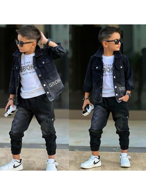 Gültekin Bebe Bronx Erkek Kot Üçlü Takım 3-10 YAŞ-251471050 - Siyah