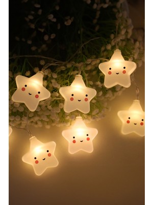 Allians Bebe Odası Için 10'lu Yıldız Şeklinde Dönüşebilir Dekoratif LED Işık