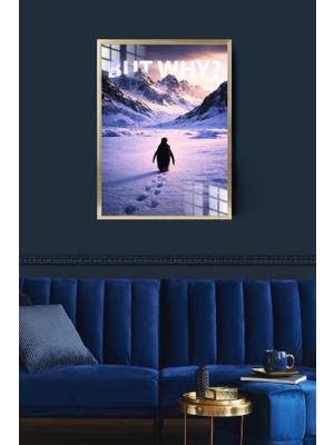 Nihilist Penguen Çerçeveli Metal Poster