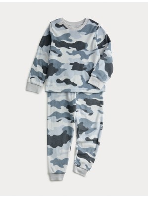 Marks & Spencer Polar Kamuflaj Desenli Pijama Takımı (1-16 Yaş)