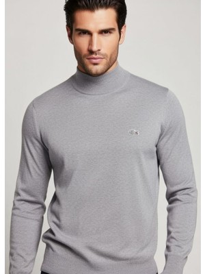 Quero Timsah Yarım Boğazlı Pamuklu Kazak