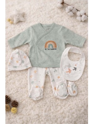 Gültekin Bebe Little Life Yenidoğan 5li Gökkuşaklı Hastane ÇIKIŞI-1500 - Su Yeşili