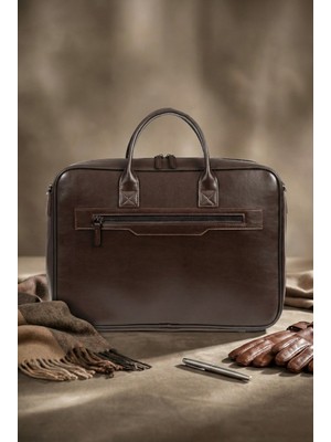 Karf Premium Vegan Deri Laptop Çantası" (15-16" Macbook/pc, Kapsamlı Organizer ve El Çantalı)